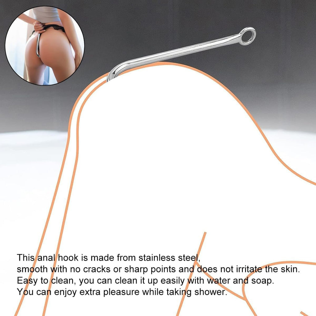 HeartSteel Stainless Steel Anal Hook 3 Balls