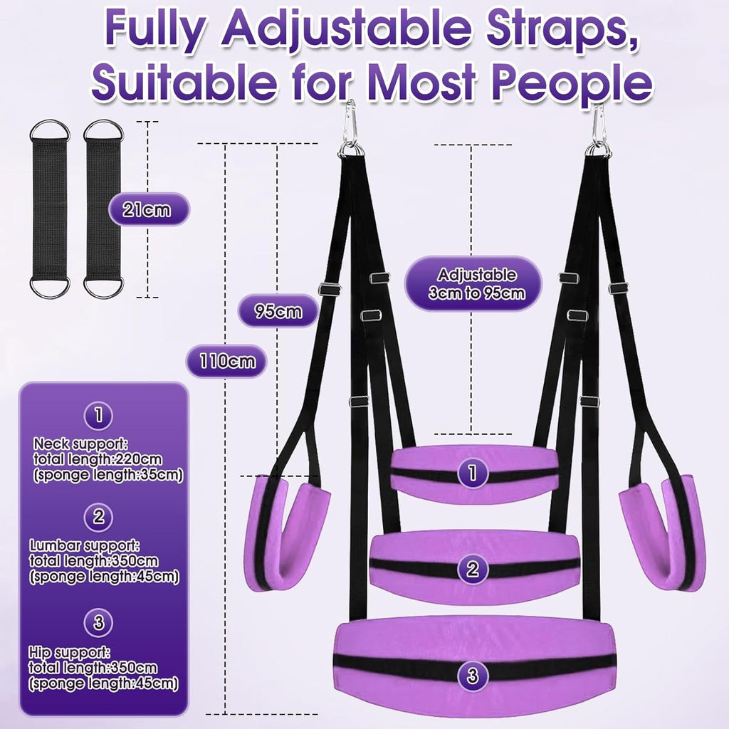 VioletBond Purple BDSM Sex Swing Adjustable