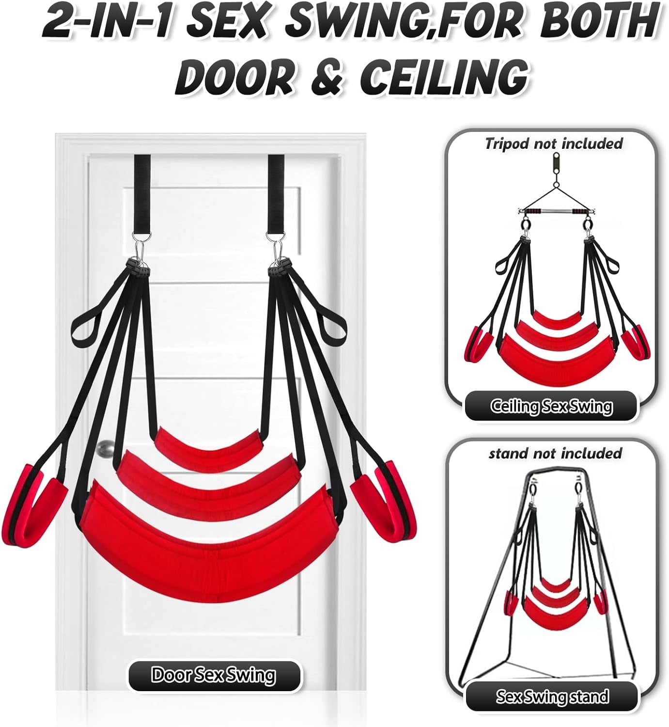 ScarletComfort Door Sex Swing Adjustable Cushioned