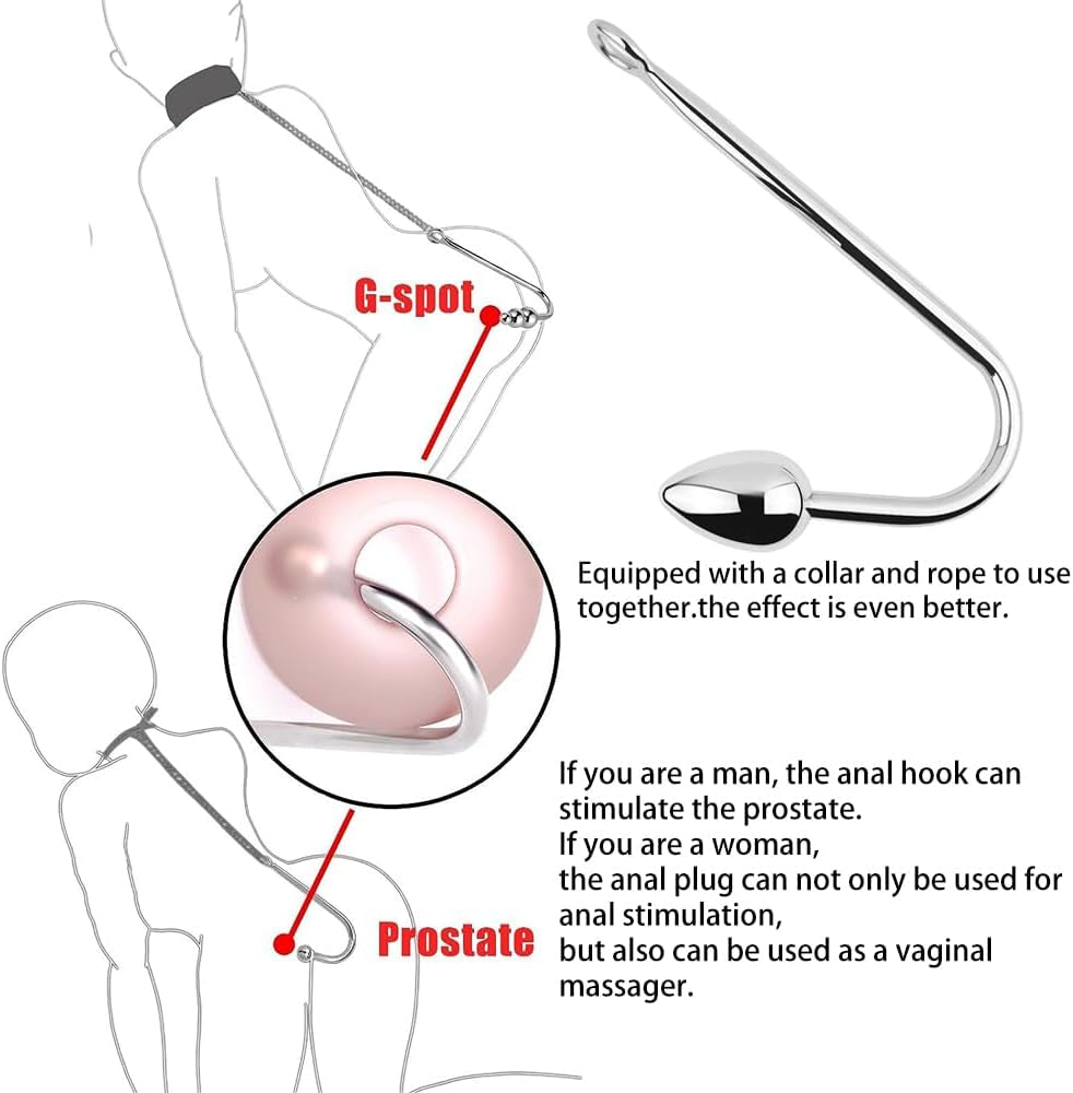 HeartSteel Stainless Steel Anal Hook 3 Balls