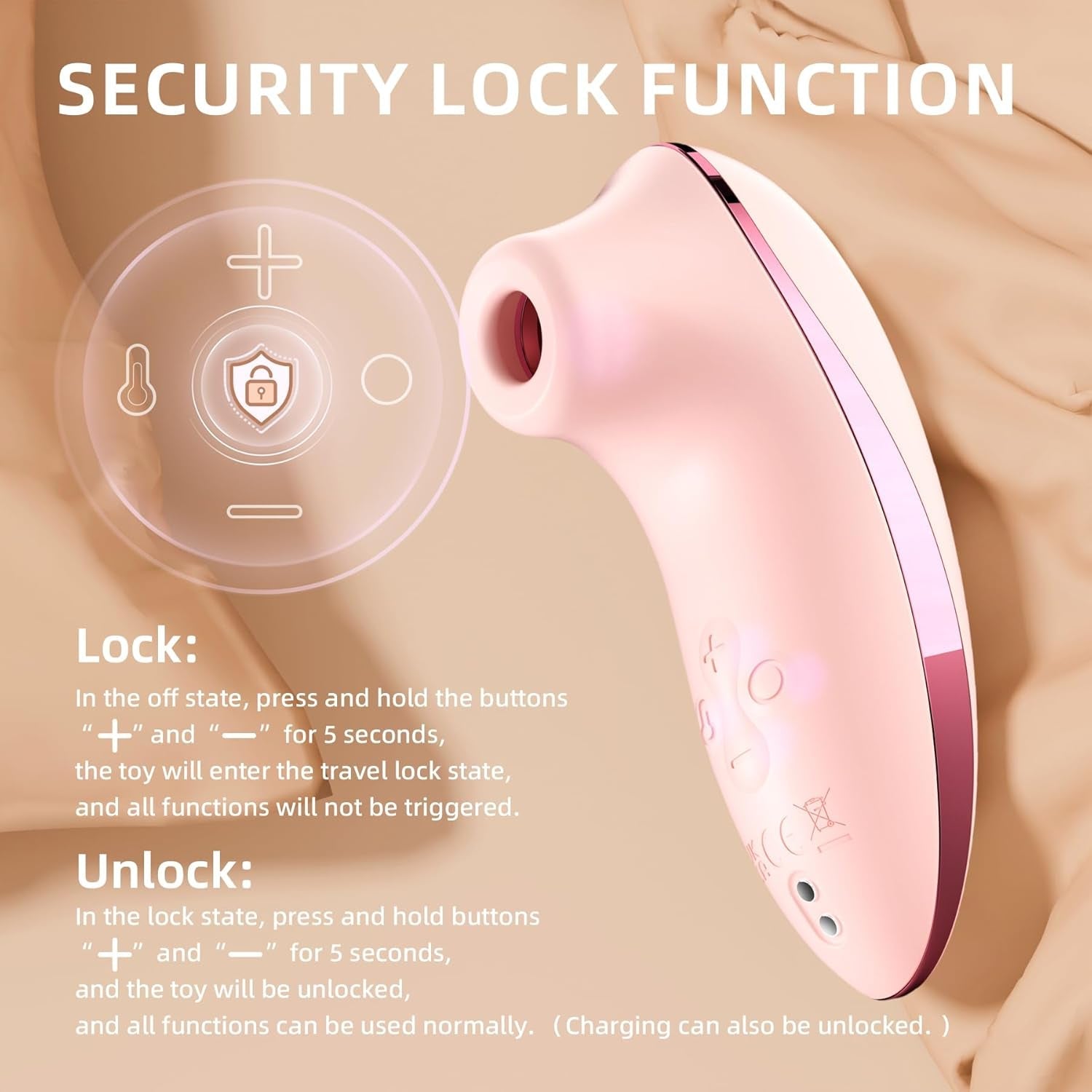 ThermelleX Heating Clit Sucker 5x5 Modes App Waterproof