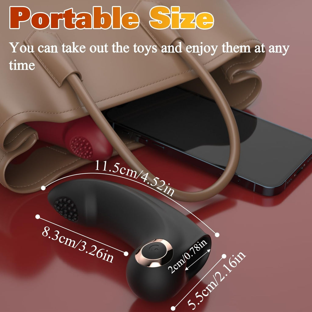 NoirTouch Finger Vibrator 10 Modes Waterproof Quiet Black