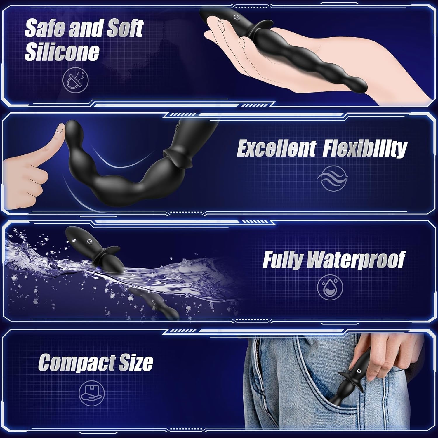 CurveSync App-Controlled Anal Beads Prostate Vibrator
