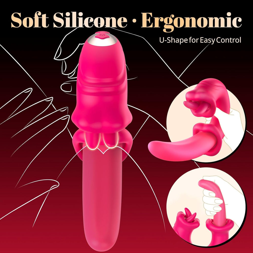 LunexaSync App Tongue Vibrator 20 Modes G-Spot Clit Toy