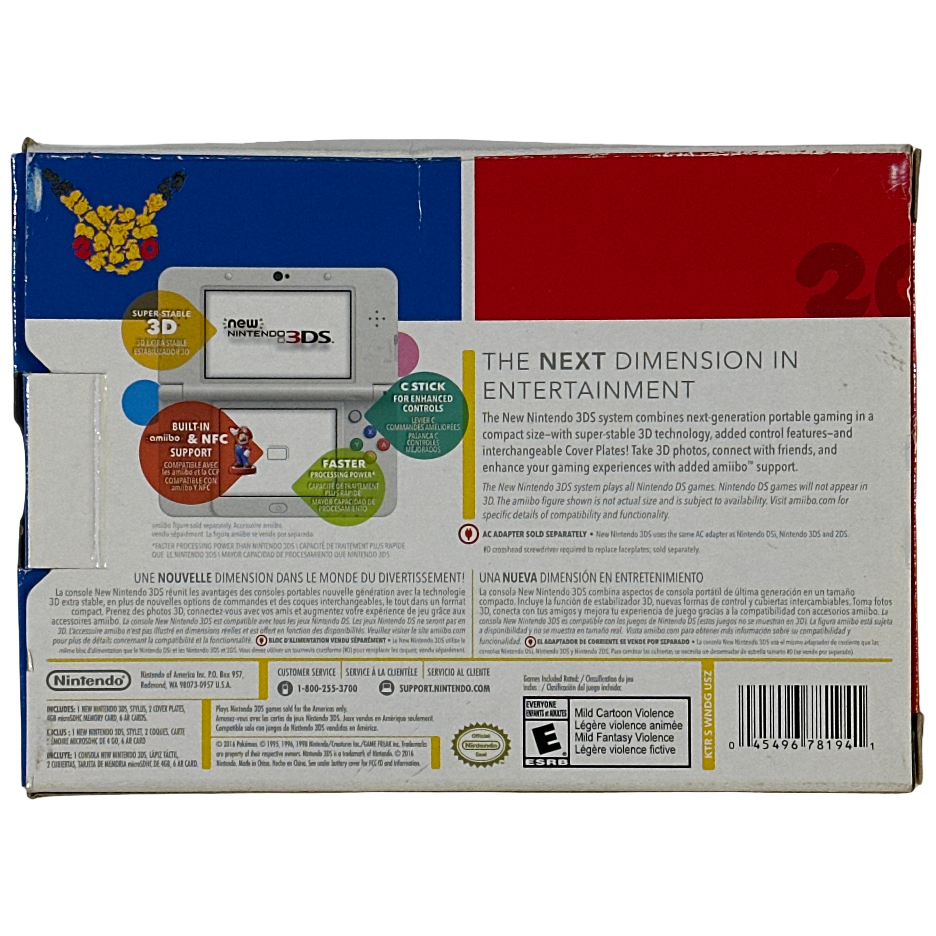 New Nintendo 3DS Edición 20 Aniversario Pokémon - Nintendo 3DS