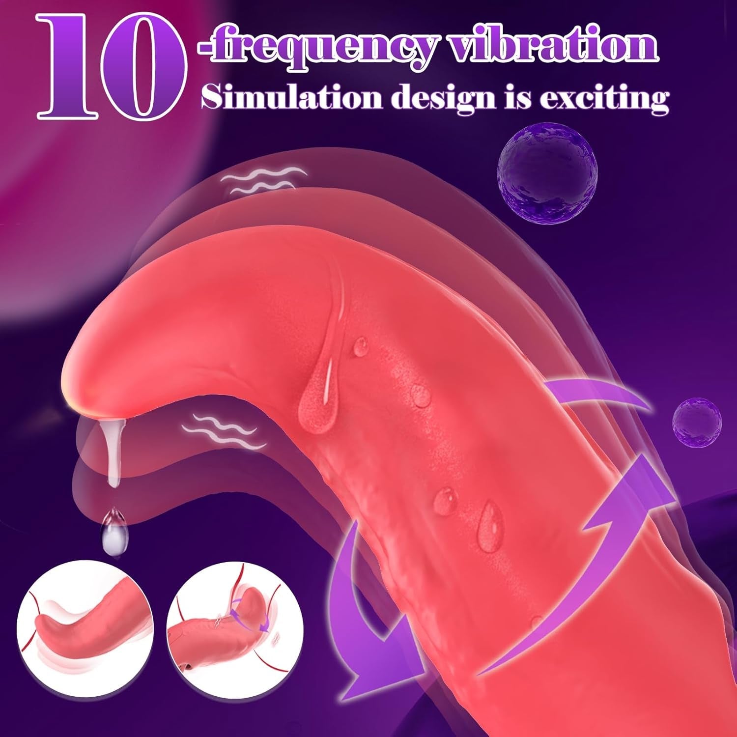 VelixTongue Finger Vibrator Tongue Design 10 Modes USB