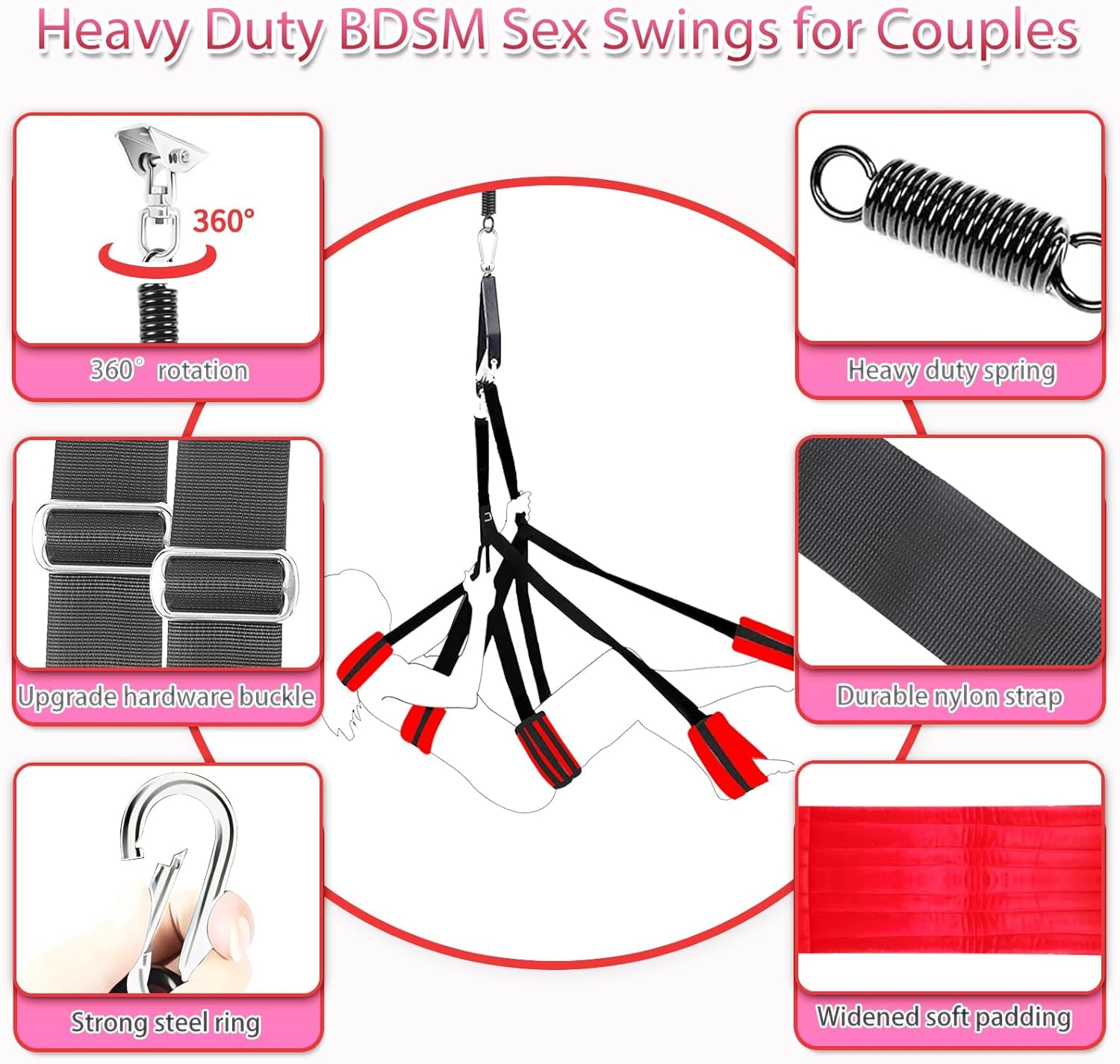 AeroSpin 360° Adjustable Premium Sex Swing