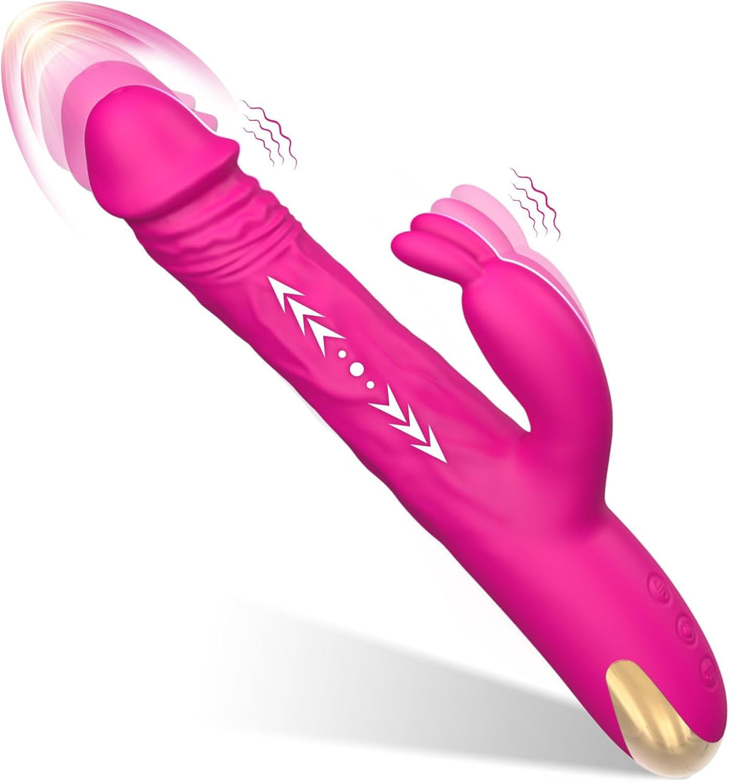BlushCore Thrusting Rabbit Vibrator 5 Thrust 10 Modes Waterproof