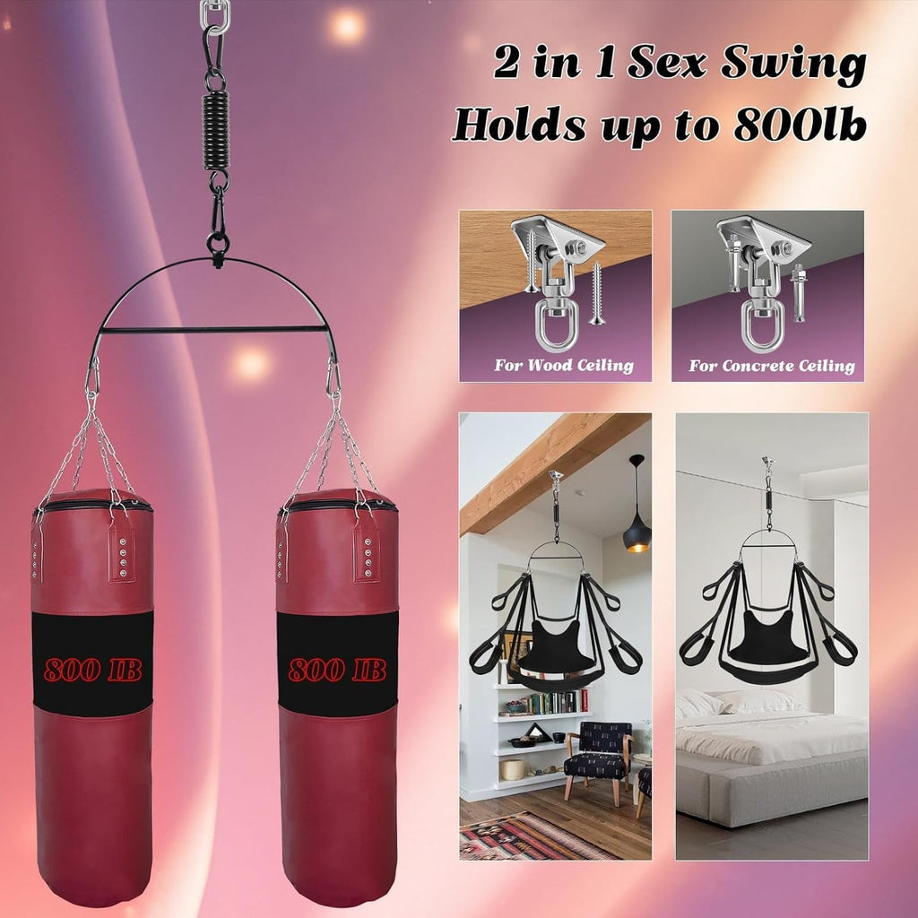 VortexLift Premium 360° Adjustable Sex Swing 800lb