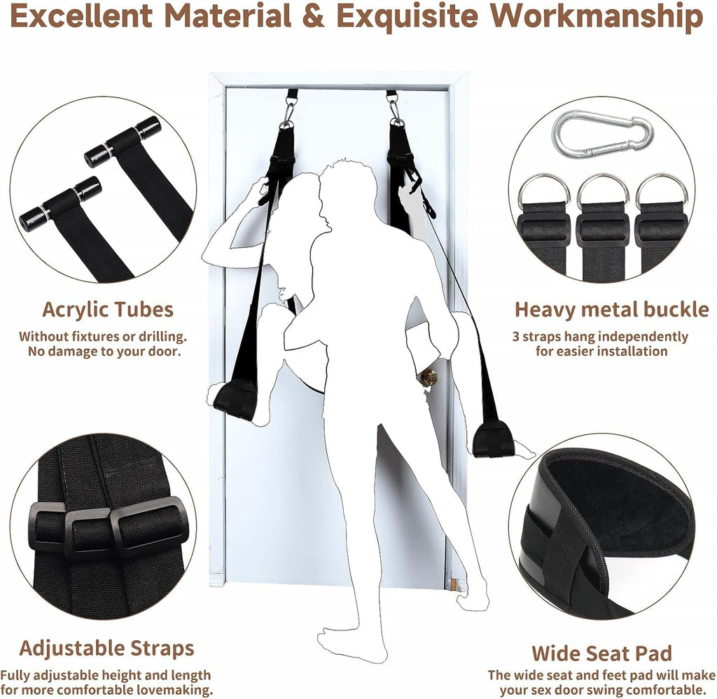 SilvarisX Door Sex Swing with Seat 300lb