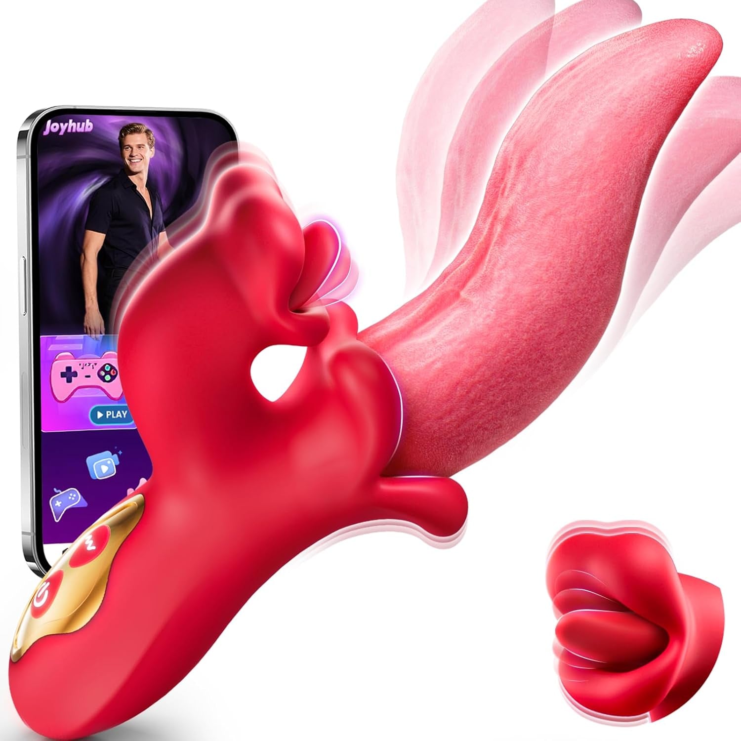 ElyraSwing Tongue Rabbit Vibrator 9 Modes G-Spot Toy