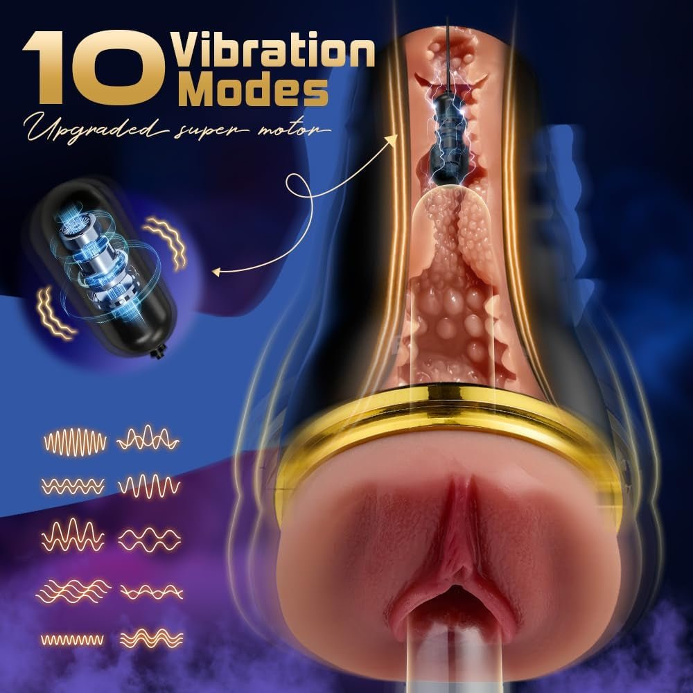 AeroGrip Automatic Pocket Pussy 5 Suction 10 Vibration Stroker