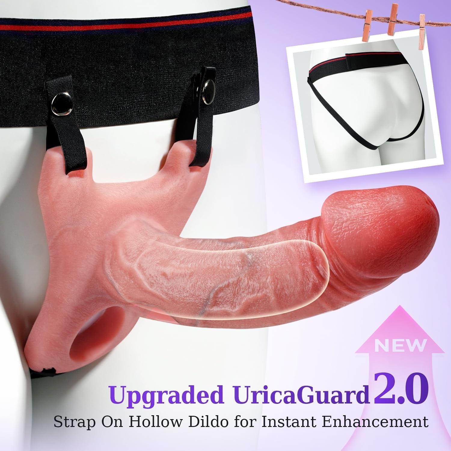 HarnessCore Strap-On Penis Sleeve App Control Vibrator