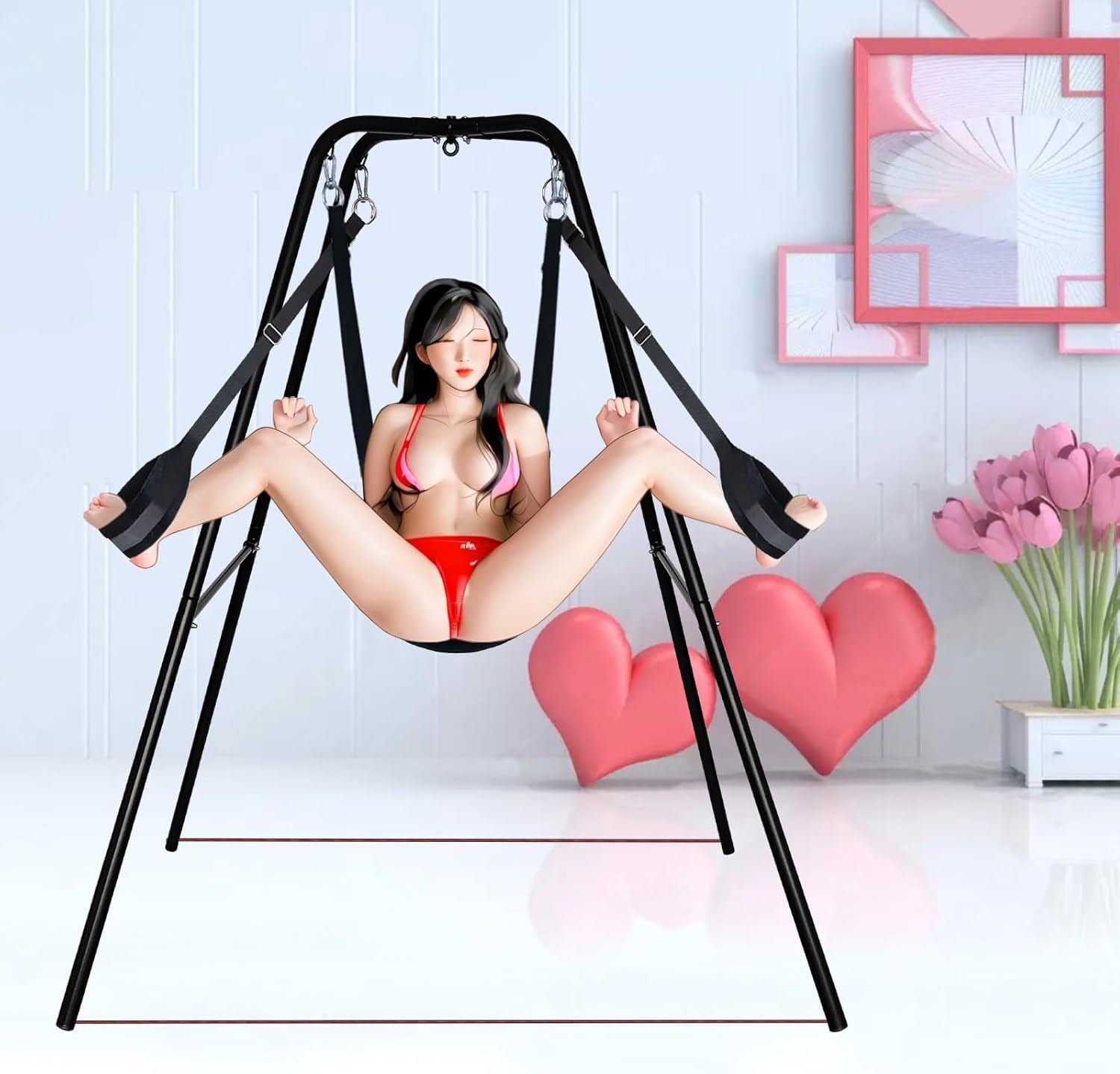 SteelFrame Freestanding Sex Swing Stand 400lb