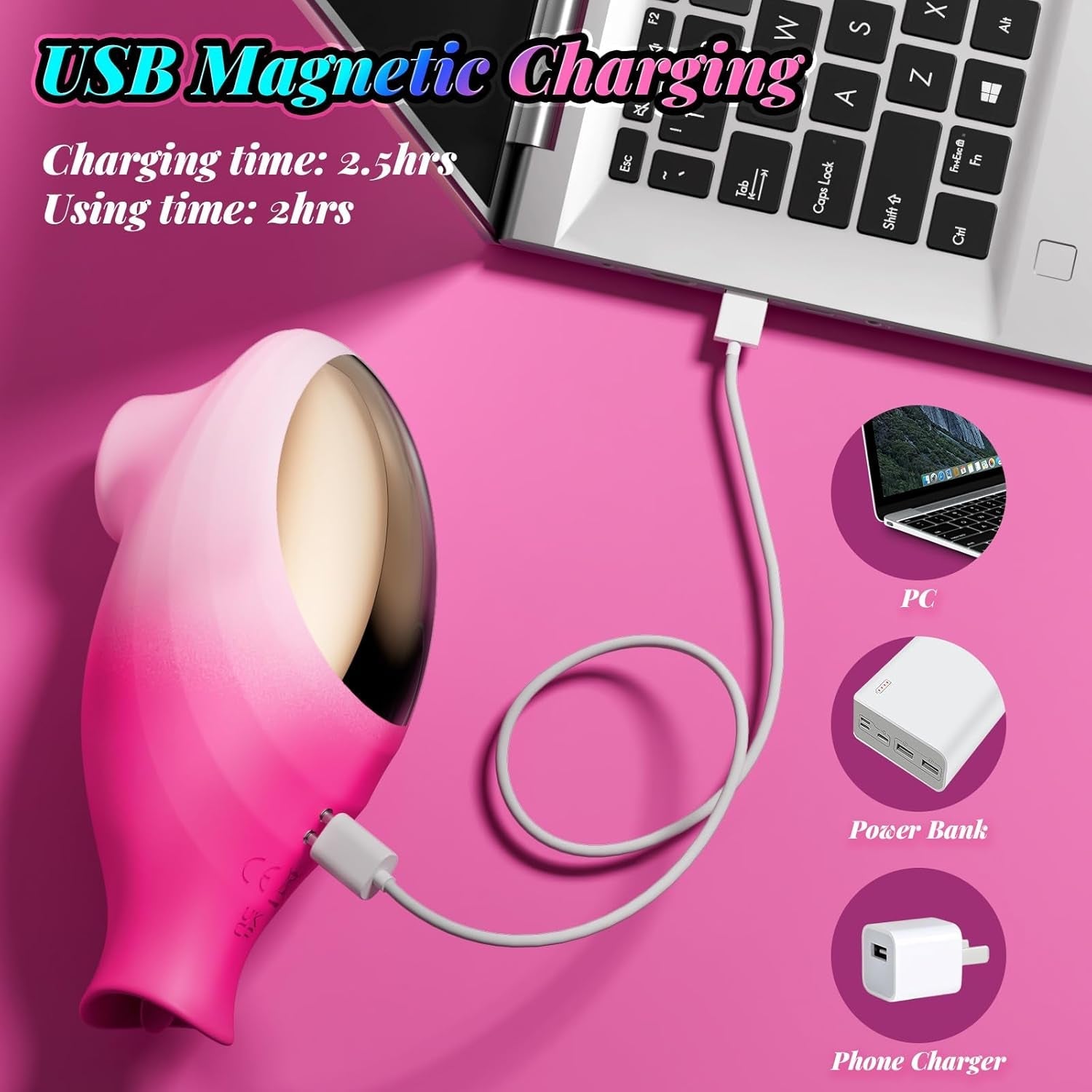 MeridelleX Dual Clit Sucker Wand App Control 10 Modes Quiet