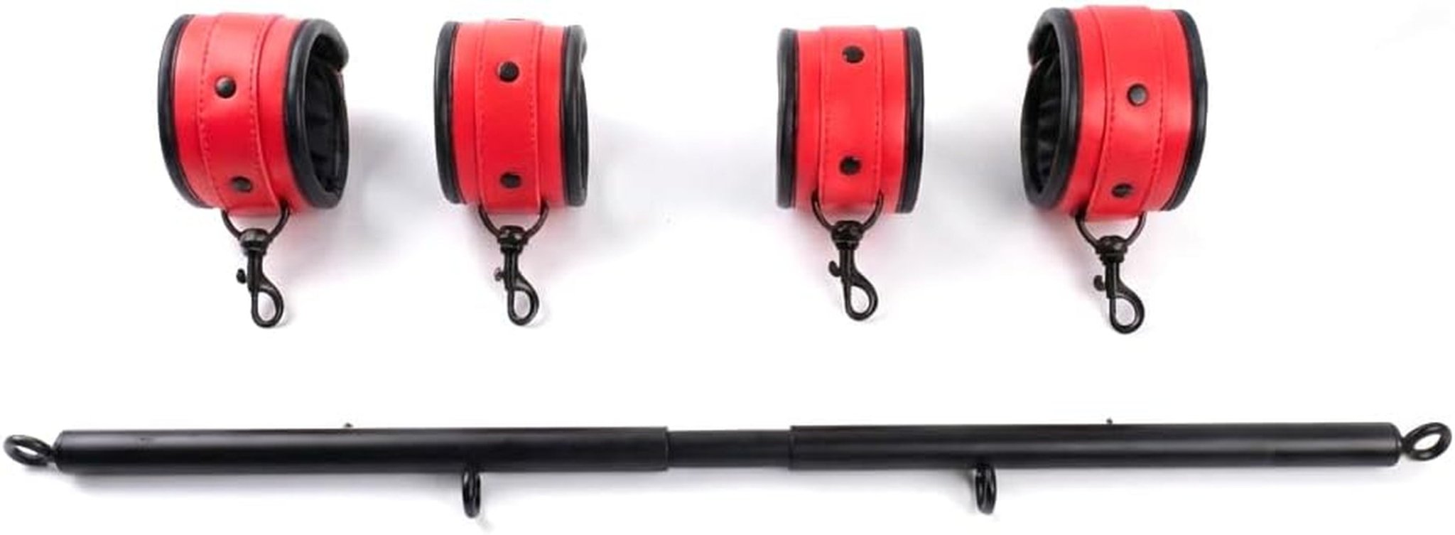CrimsonGrip Red Adjustable Spreader Bar with Furry Straps
