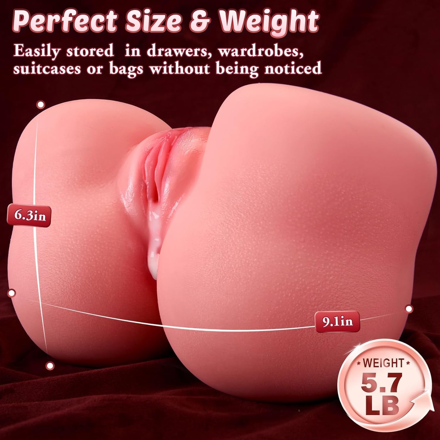 GripCoreX Dual Channel Sex Doll Stroker with Support Ring