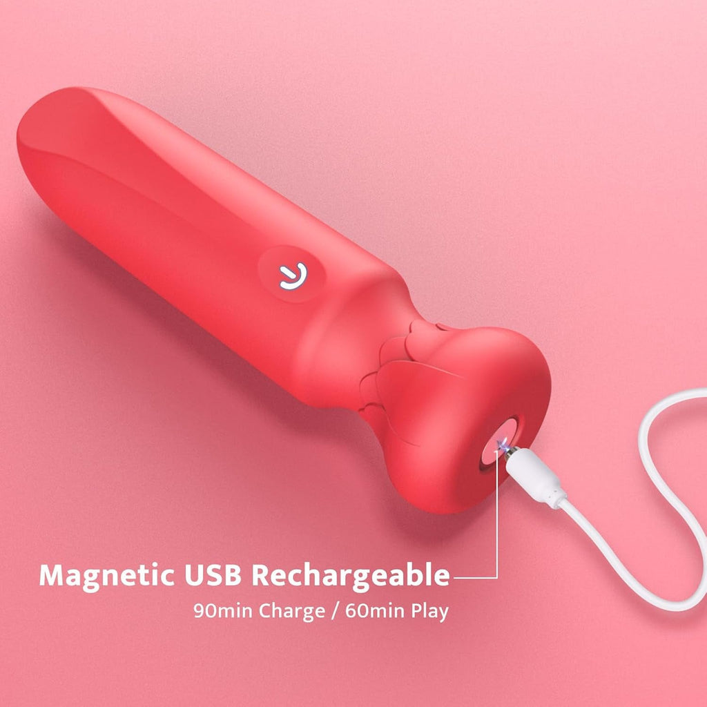 LotusLuxe Mini Bullet Vibrator 10 Modes Waterproof Rechargeable