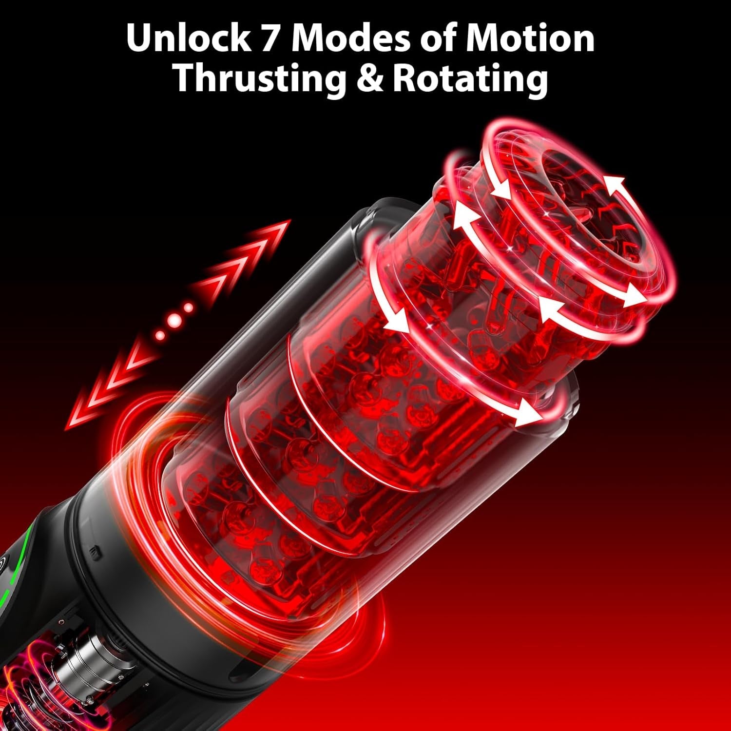 HydraSync AI Male Masturbator Thrust Rotate Pump App
