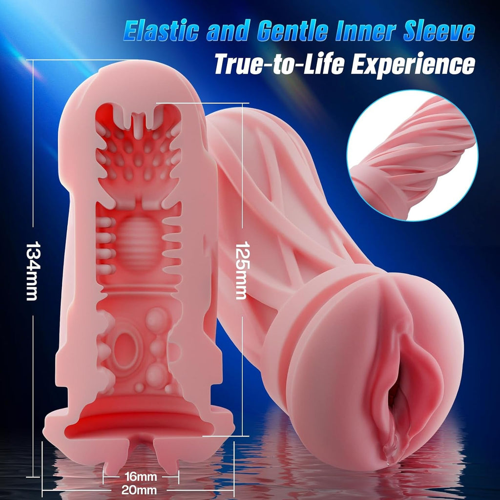 HyperGlide AI App Control Thrusting Heated Pocket Pussy Stroker