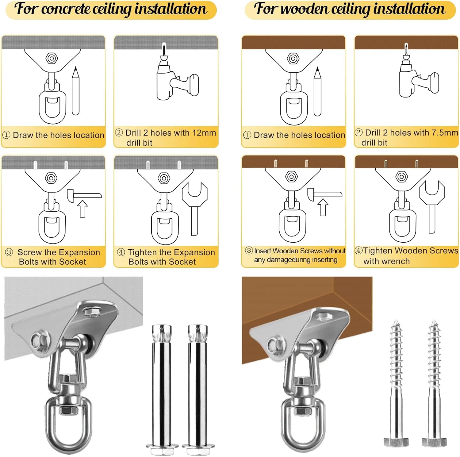 AureX 360° Ceiling Sex Swing 700lb Heavy Duty