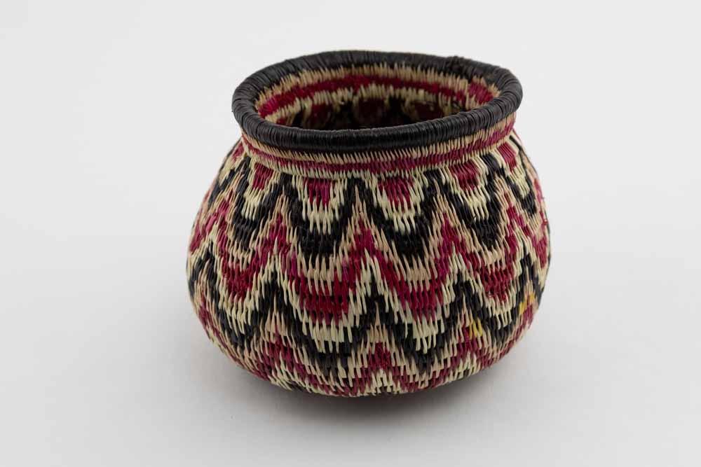 Wounaan Indian Hand Woven Angry Seas Basket Panama