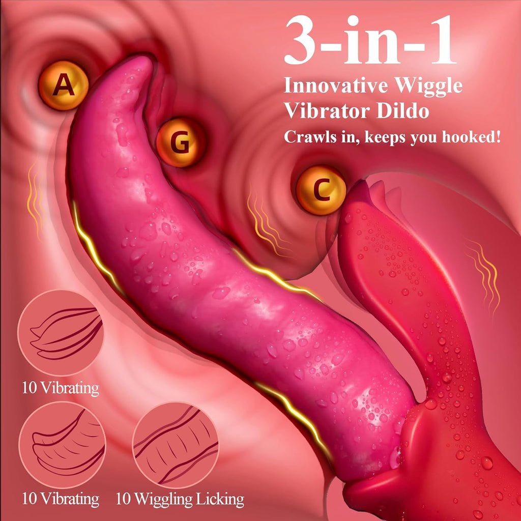 VirelWriggle Tongue Vibrator 20 Modes G-Spot Toy