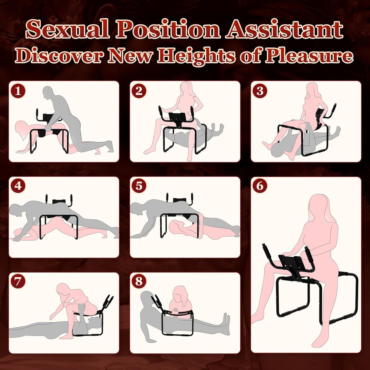 BounceControl Sex Position Chair with Phone Holder