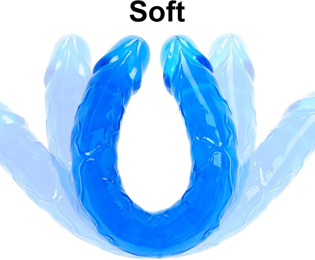 BlueEase 11.8” Slim Double-Ended Dildo Beginner Toy