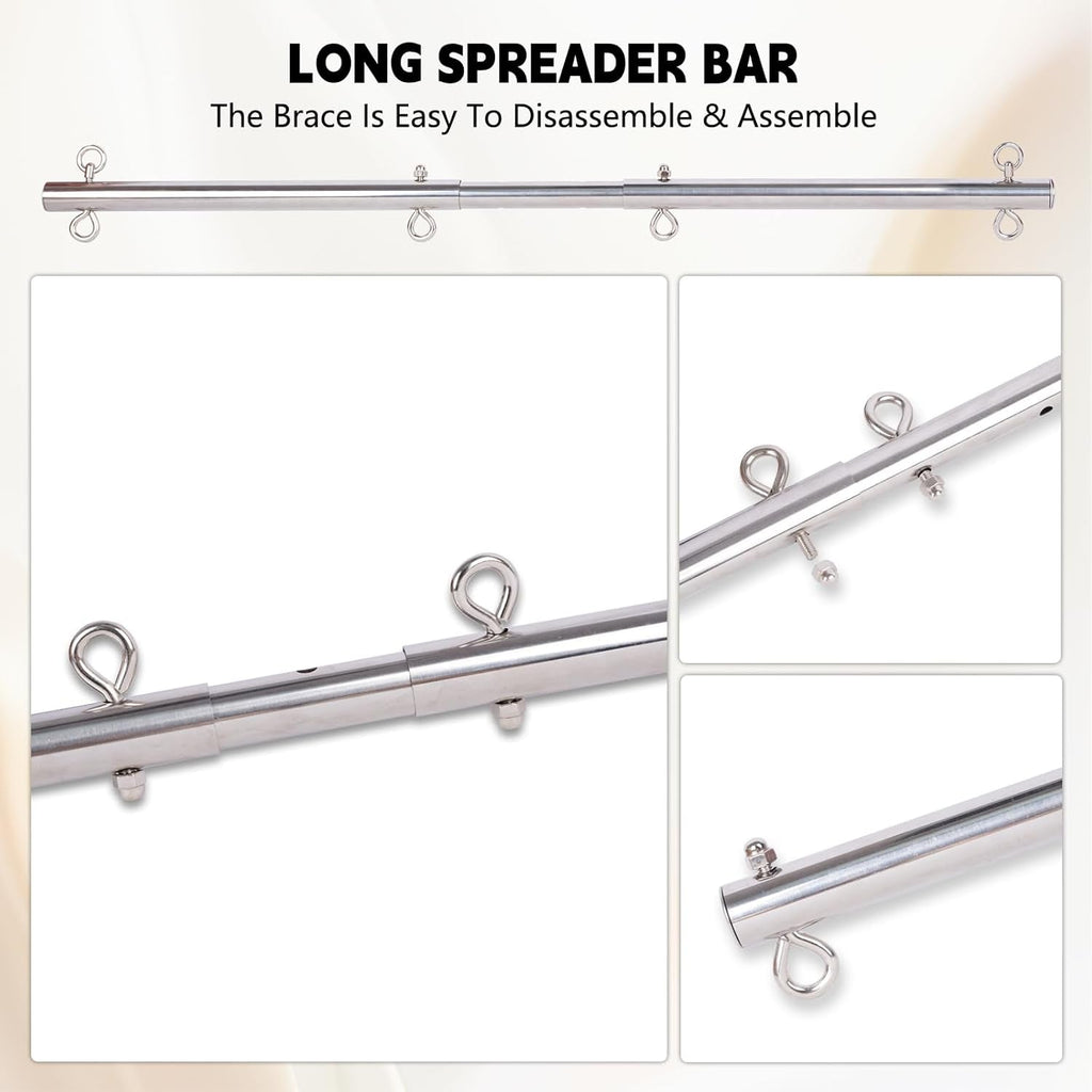 FeatherControl Feather Cuff Adjustable Spreader Bar