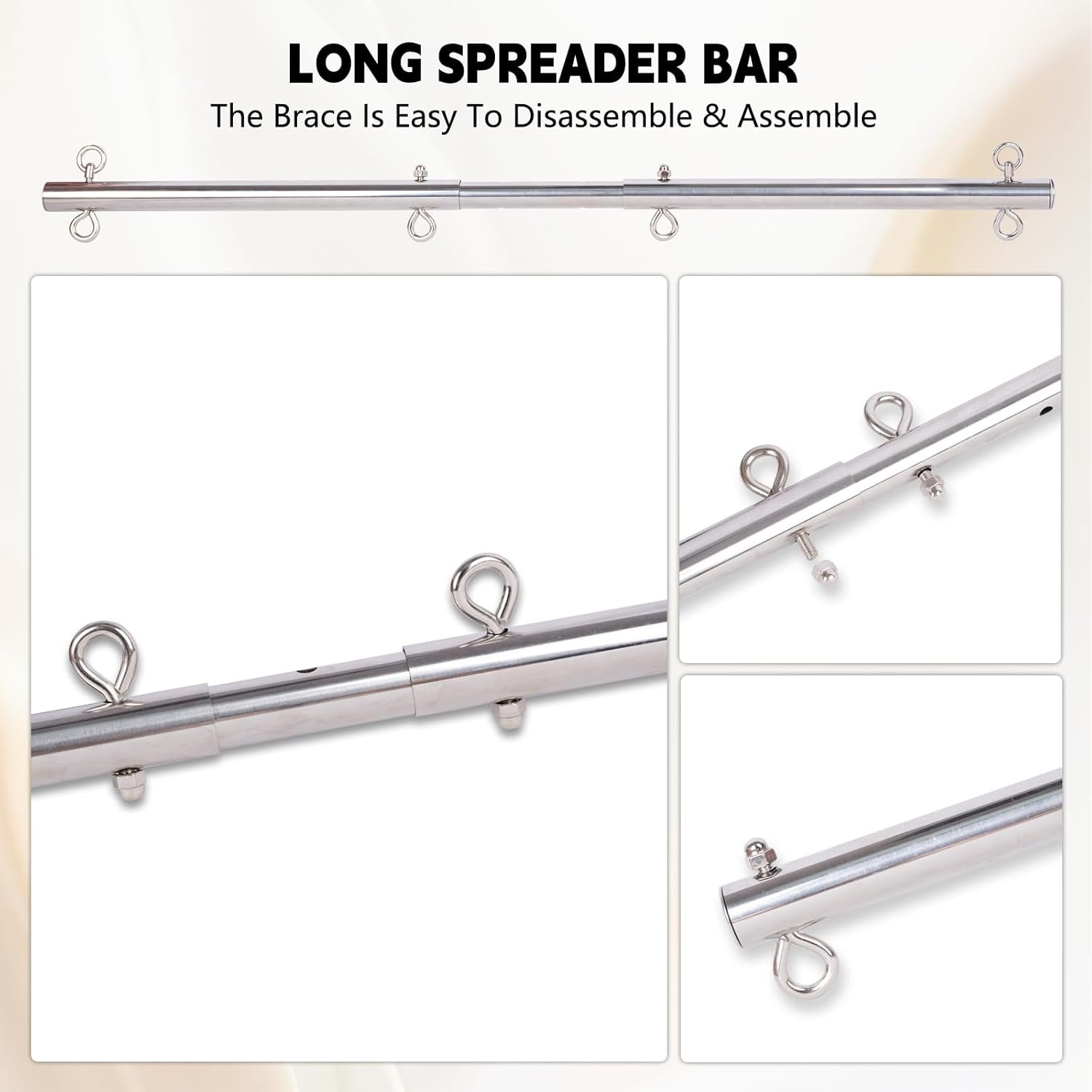 FeatherControl Feather Cuff Adjustable Spreader Bar