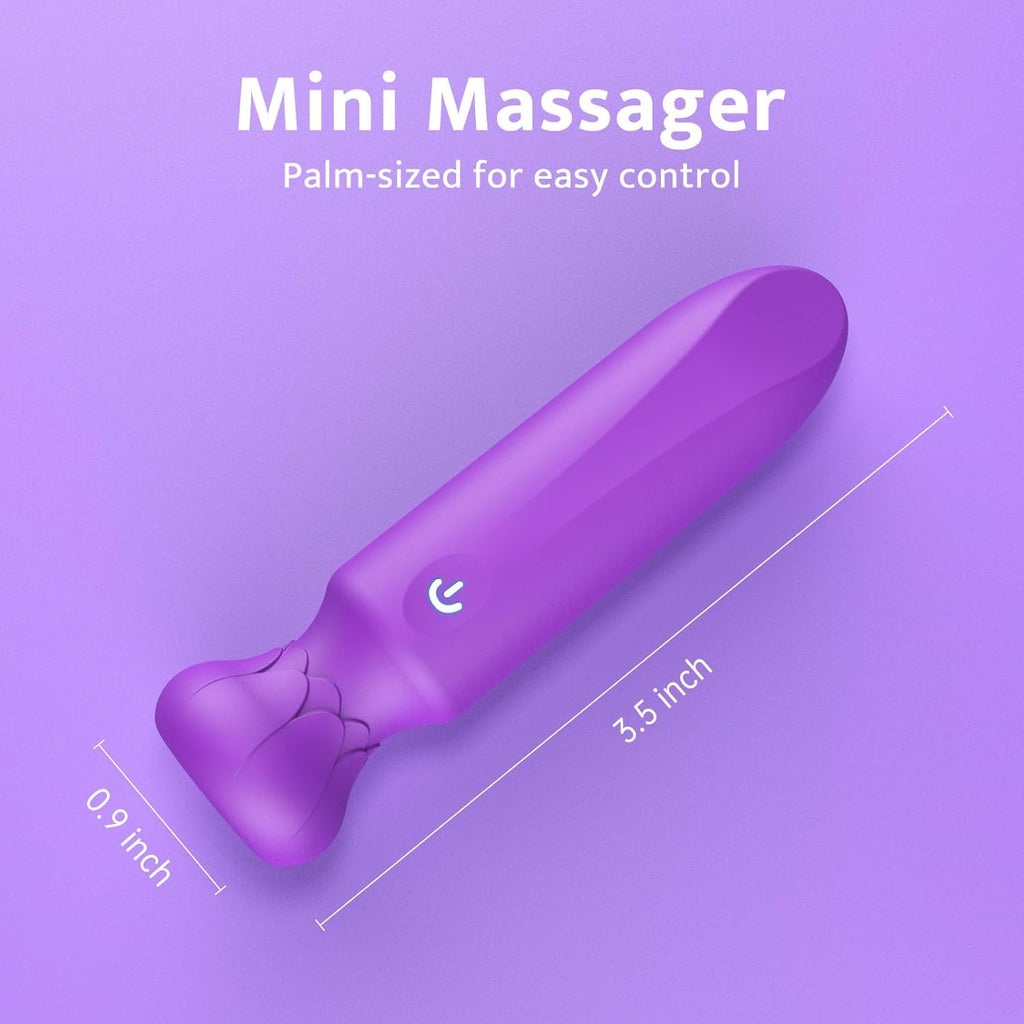 VioletLuxe Bullet Vibrator 10 Modes Waterproof Silicone Rechargeable