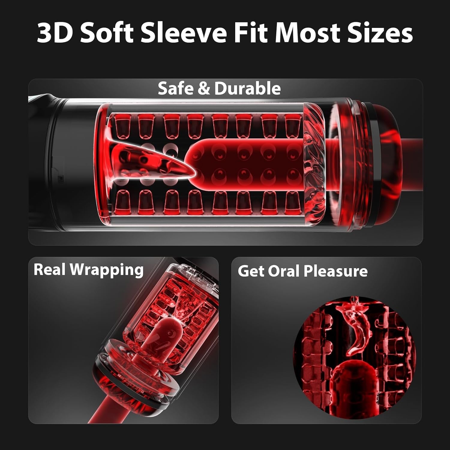 HydraSync AI Male Masturbator Thrust Rotate Pump App