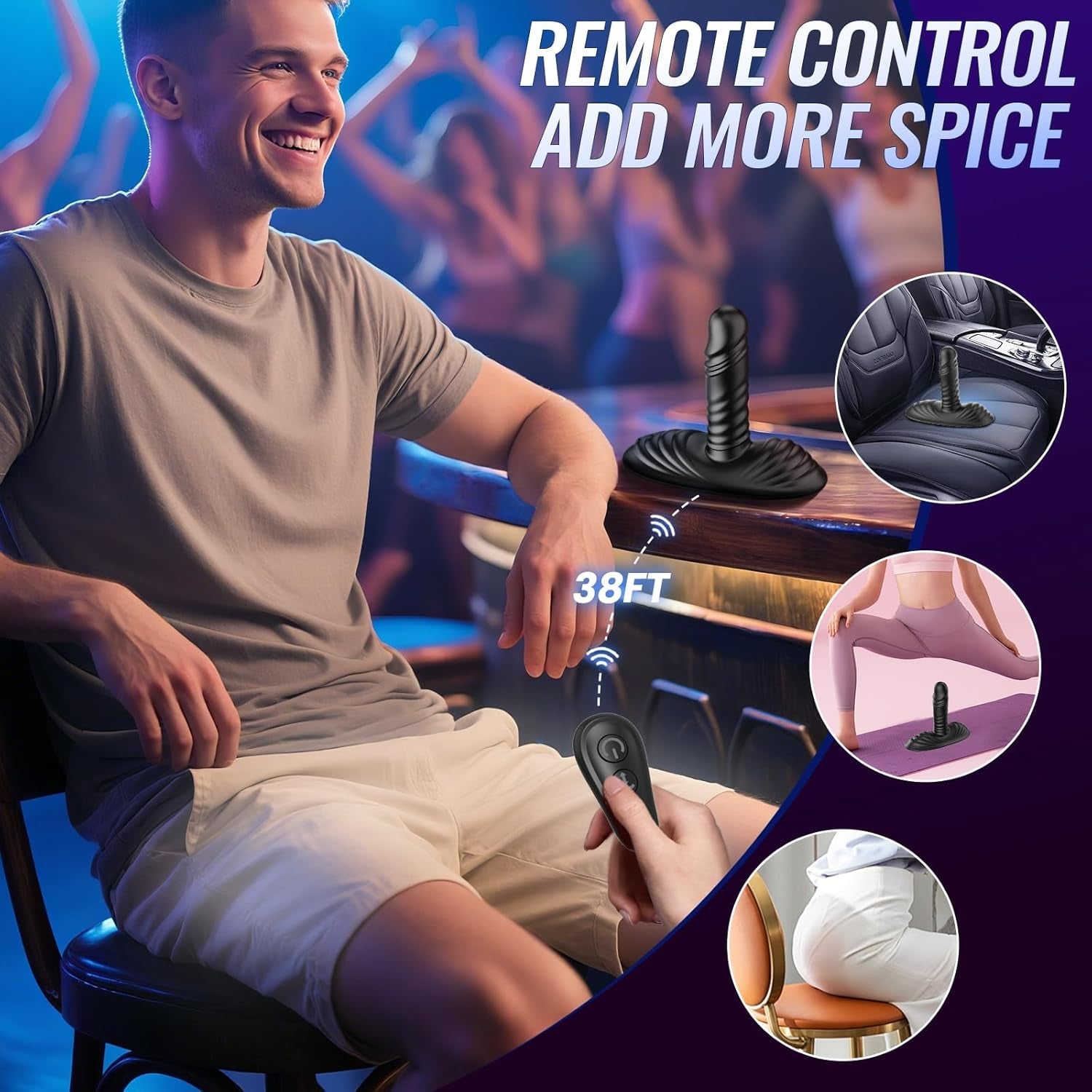 CoreRide Prostate Massager Thrust Vibrator Ride Plug