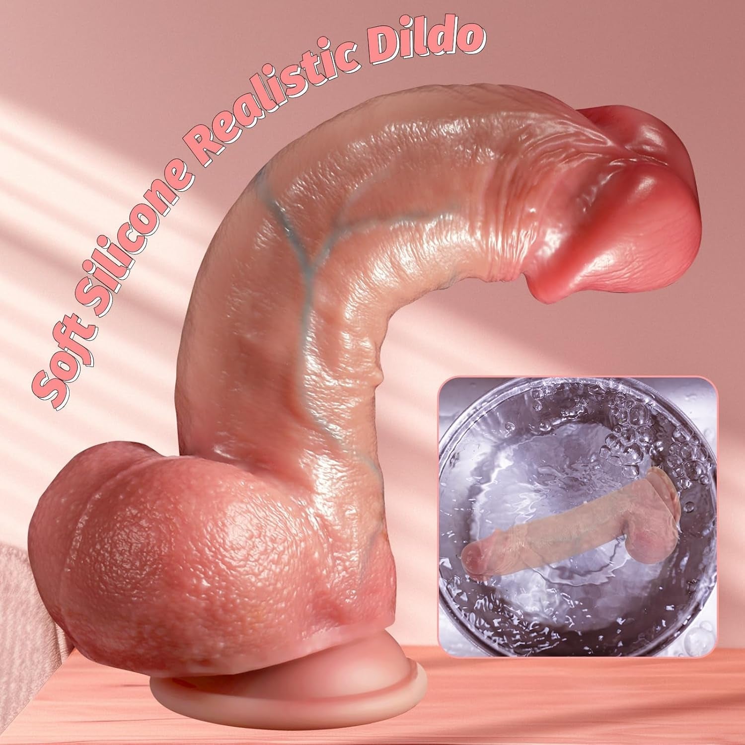 FusionJet 10” Squirting Foreskin Dildo Sliding Skin Suction