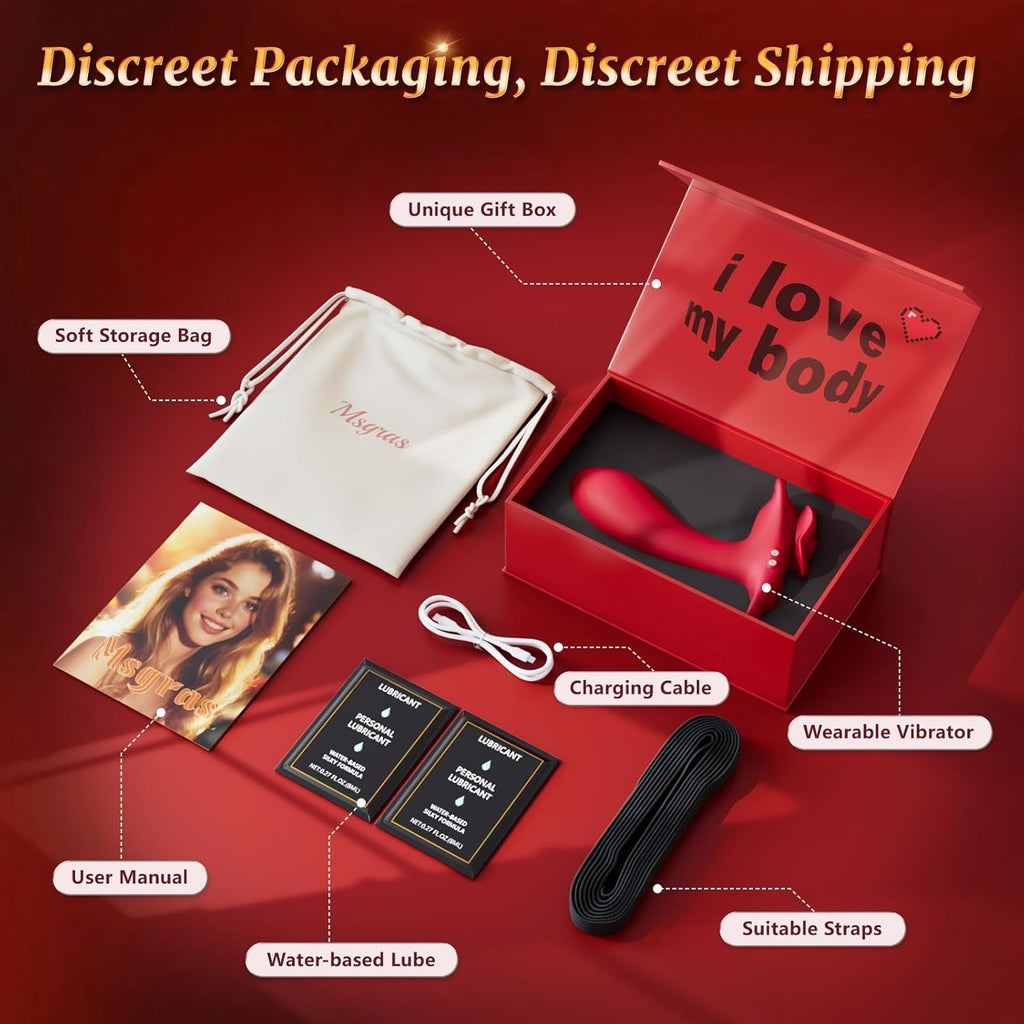 RoseRider Wearable Strap-On Panty Vibrator APP 10 Modes