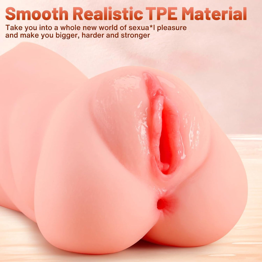 TriCore 3-in-1 Realistic Pocket Pussy 8.6" Male Stroker
