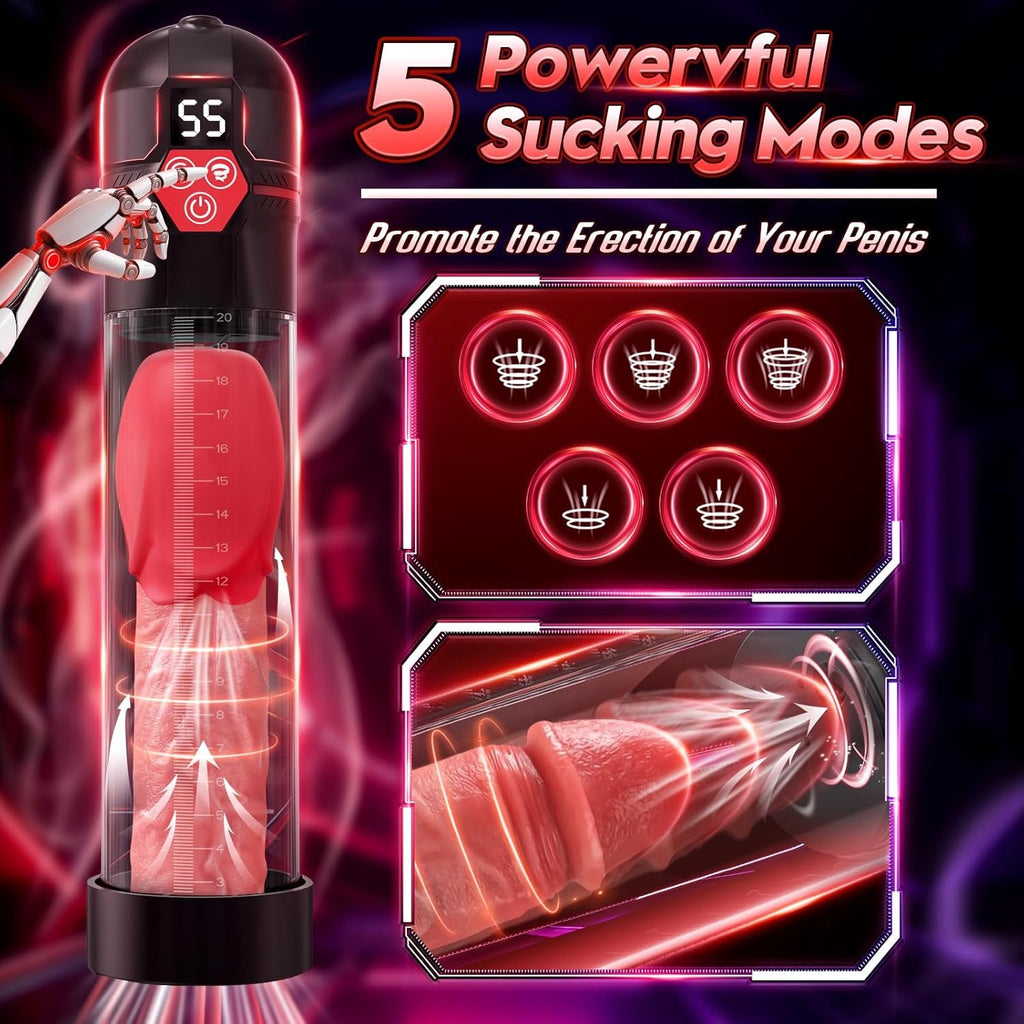 VibeFlux Penis Pump 5 Suction 7 Vibration Modes