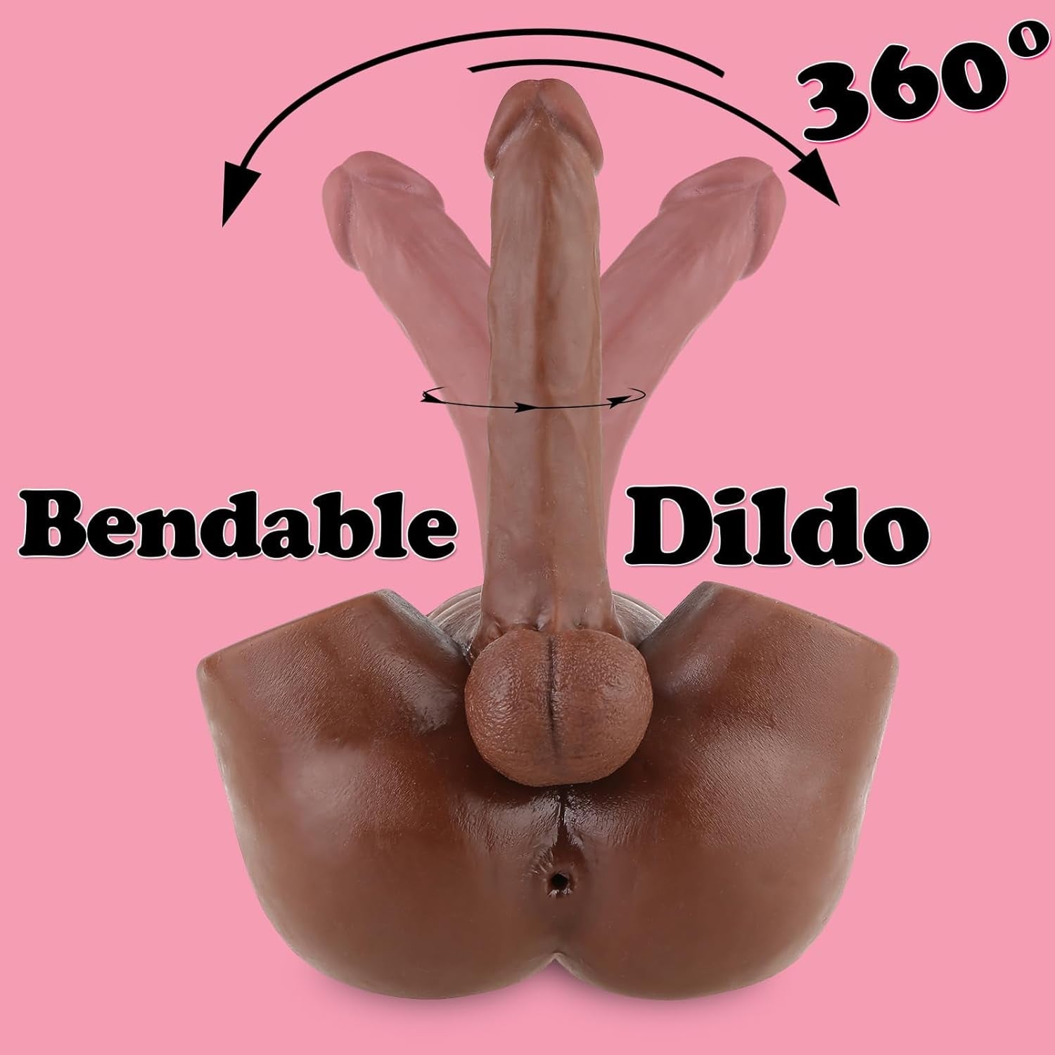 AxisFlex Male Sex Doll Torso 8in Flexible Dildo