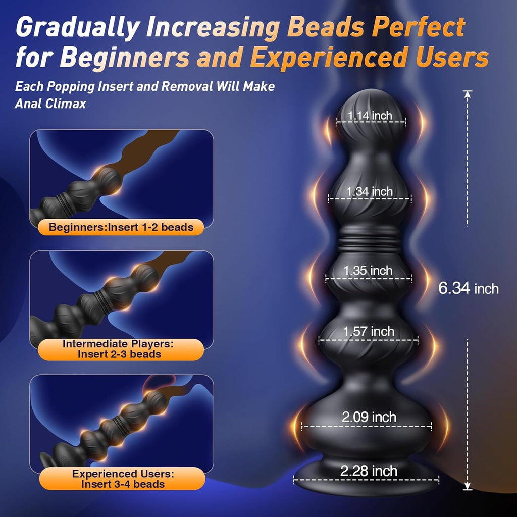 ThrustSense Thrusting Anal Bead Prostate Massager