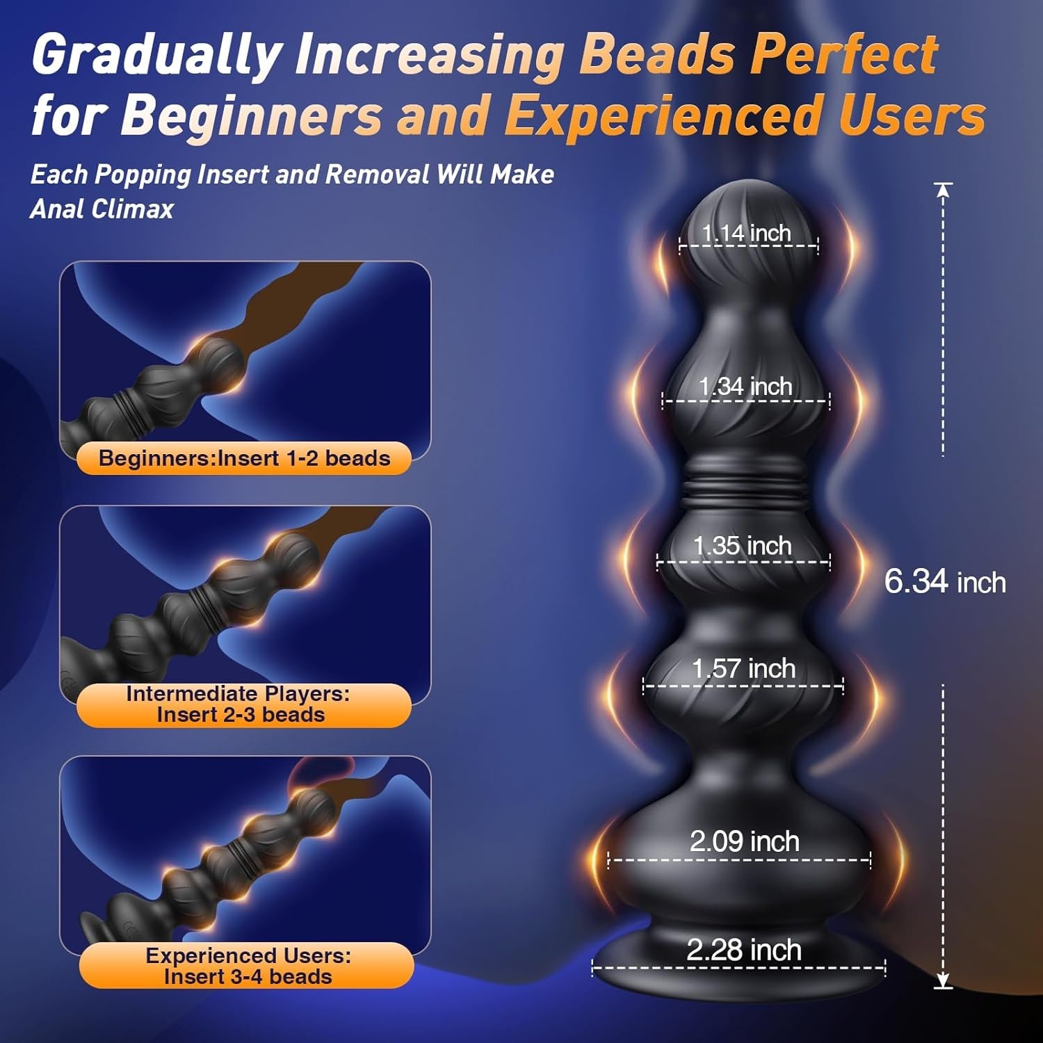 ThrustSense Thrusting Anal Bead Prostate Massager