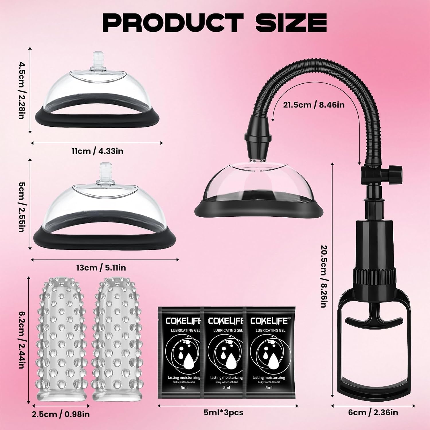 LunexaX Manual Pussy Pump 2 Cups Kit