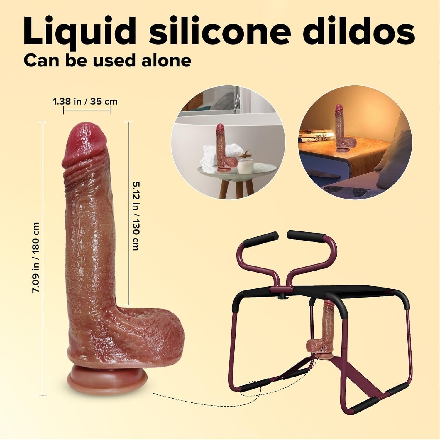 AeroBounce Adjustable Sex Chair with Dildo Mount