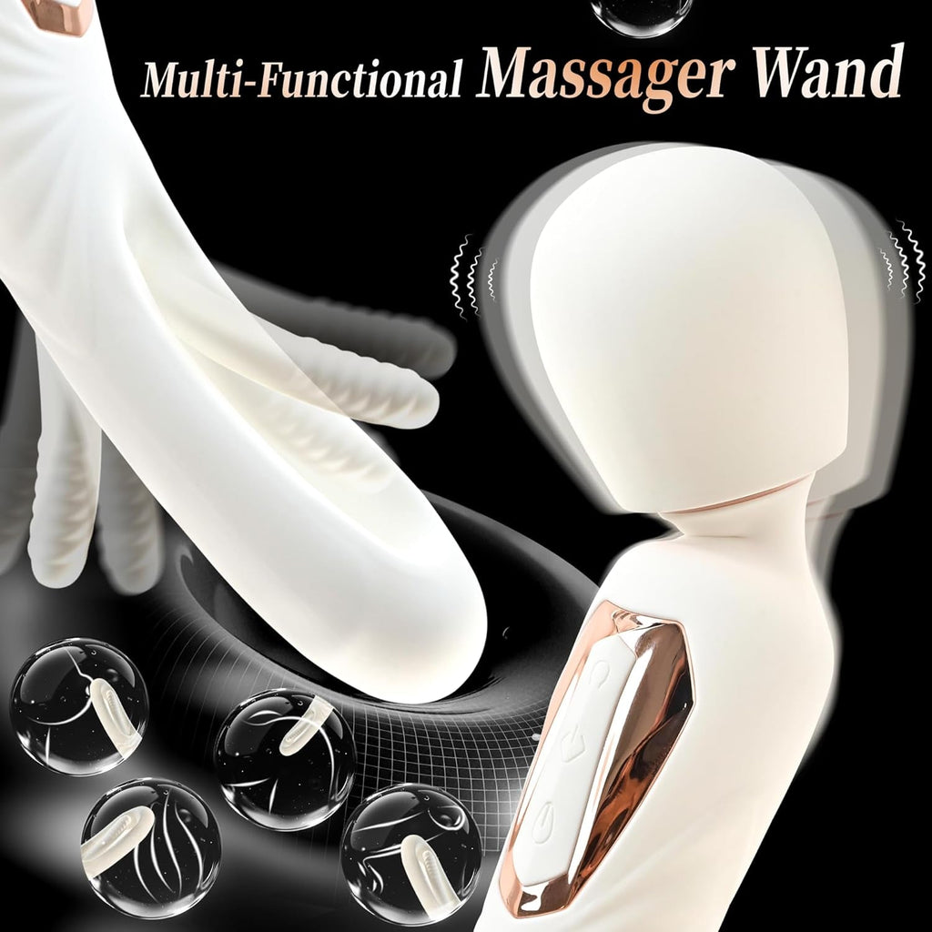 FlexWand Dual-Ended Flexible Wand Vibrator 10 Flapping 7 Modes