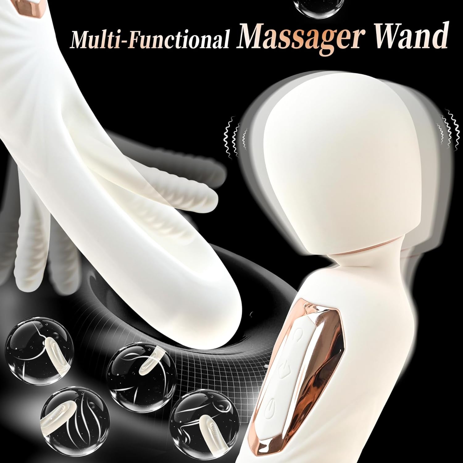 FlexWand Dual-Ended Flexible Wand Vibrator 10 Flapping 7 Modes