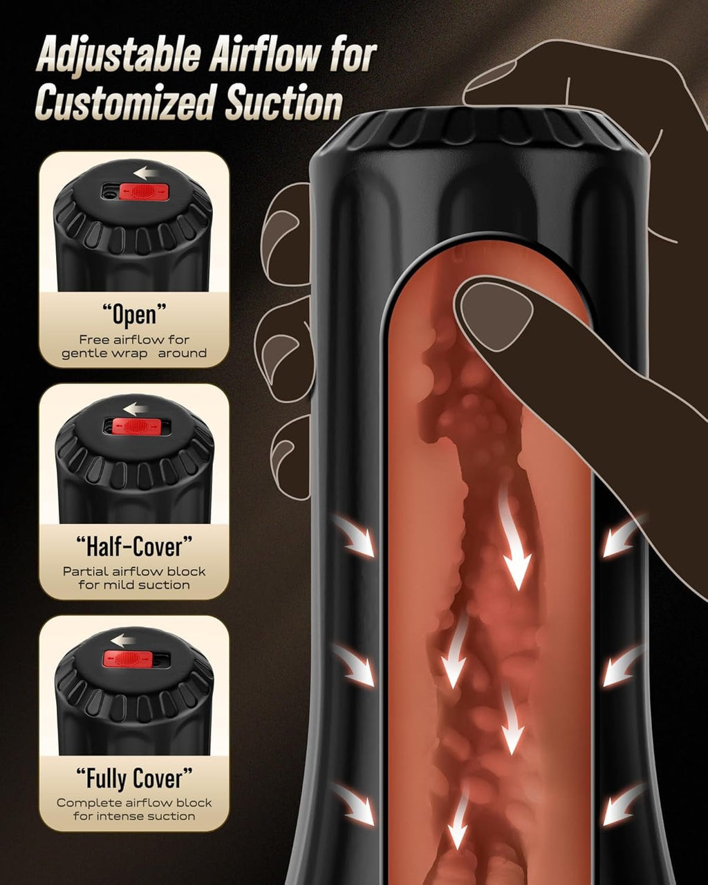 DuoFlex Dual Sleeve Pocket Pussy 7.5" Manual Stroker
