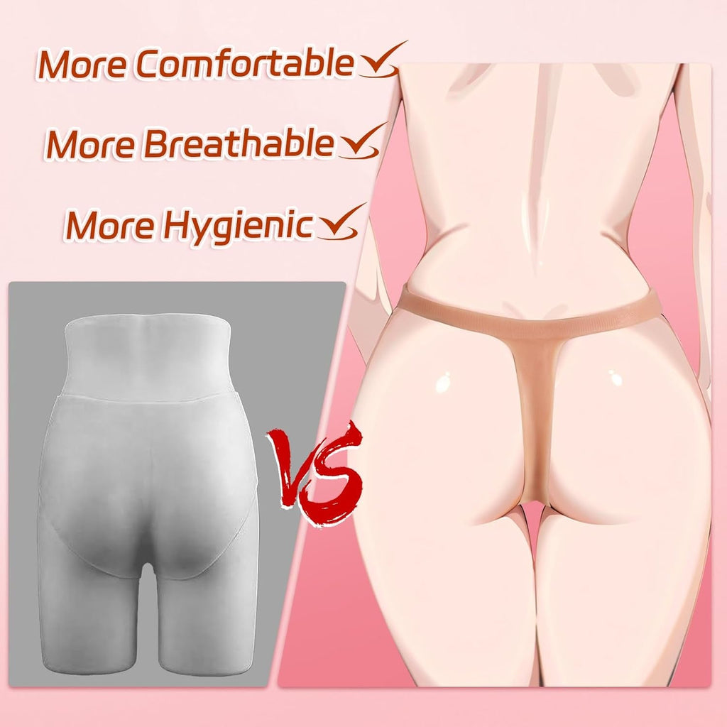 FlexHollow Hollow Strapless Strap-On Dildo Panty Silicone
