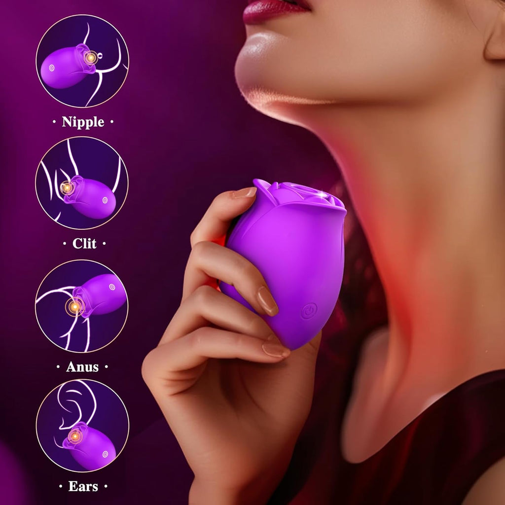 VeltrixaX Rose Clit Sucker App Control 9 Modes Waterproof