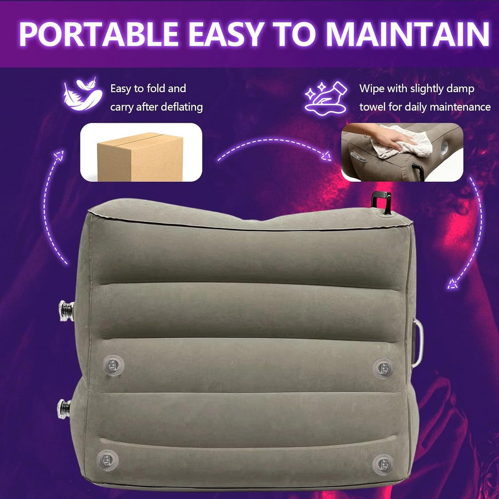 MaxLift Inflatable Mount Pillow with Cuffs & Bands Set