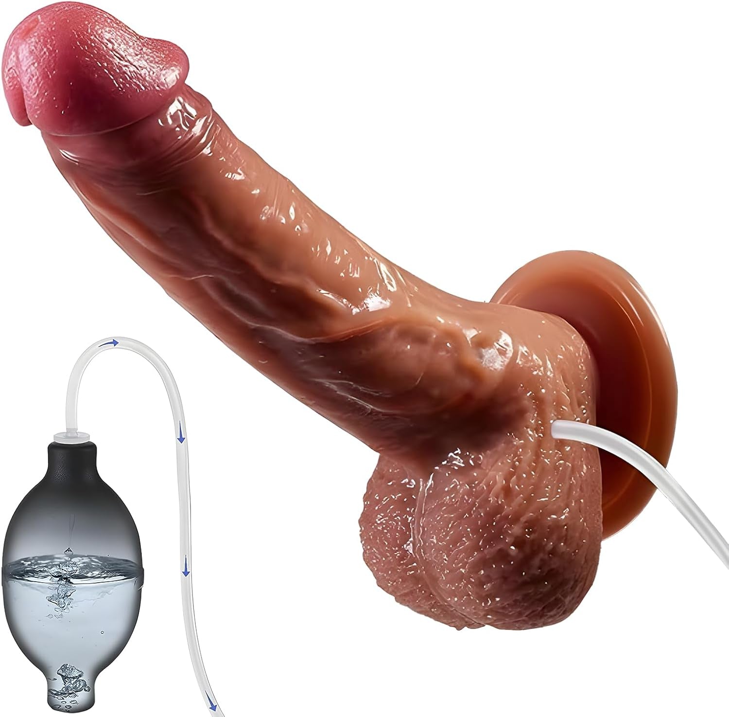 FluidCore 8.5” Squirting Silicone Dildo Suction Cup